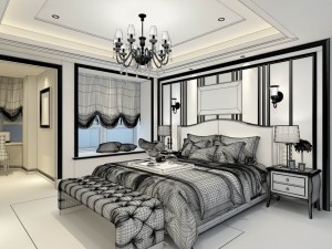 bedroom - european style -9441 3D Model