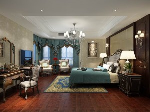 bedroom - european style -9446 3D Model
