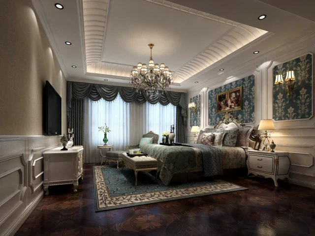 bedroom - european style -9453 3D Model .c4d .max .obj .3ds .fbx .stl .blend 