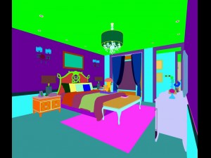bedroom - european style -9455 Modelo 3D