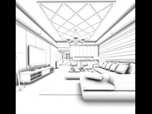 bedroom - modern style -9404 Modèle 3D