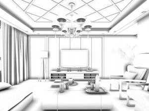 bedroom - modern style -9404 Modèle 3D