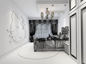 bedroom - modern style -9405 3D Model