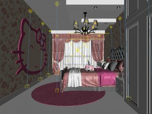 bedroom - modern style -9405 3D Model