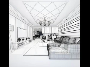 bedroom - modern style -9405 3D Model