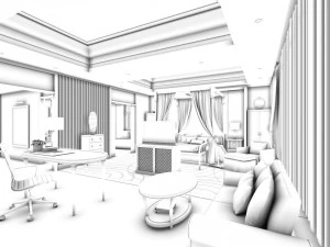 bedroom - modern style -9409 3D Model