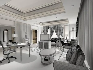 bedroom - modern style -9409 3D Model