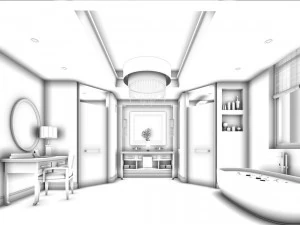 bedroom - modern style -9409 3D Model