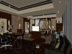bedroom - modern style -9409 3D Model