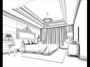 bedroom - modern style -9411 3D Model