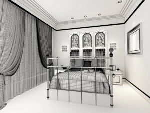 bedroom - modern style -9412 3D Model