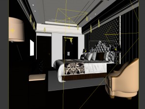 bedroom - modern style -9413 Modello 3D