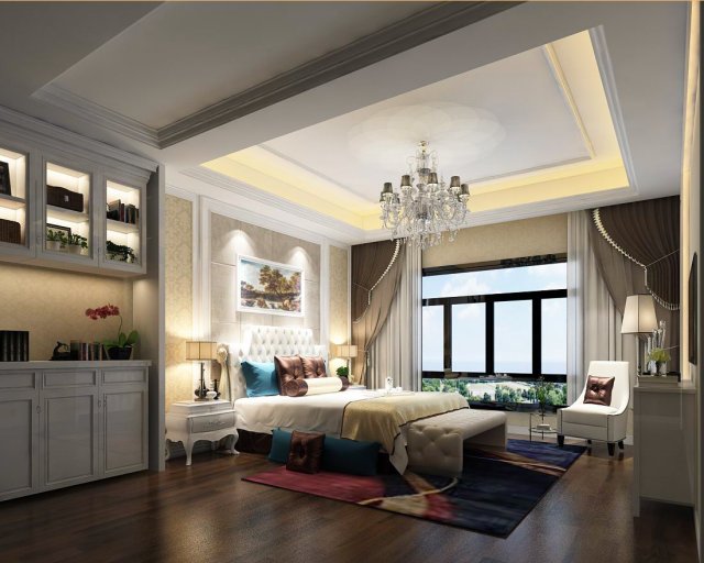 bedroom - contemporary - 9417 Modello 3D .c4d .max .obj .3ds .fbx .stl .blend 
