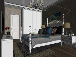 bedroom - modern style - 9418 3D Model