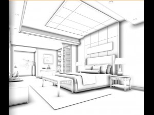 bedroom - modern style -9422 3D Model