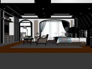 bedroom - modern style - 9424 3D 模型