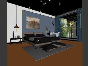 bedroom - modern style - 9427 3D Model