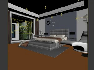 bedroom - modern style - 9428 3D Model