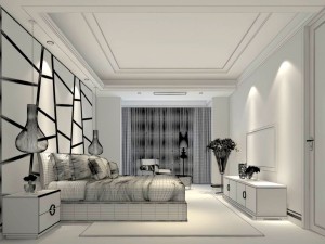 bedroom - modern style - 9430 Model 3D
