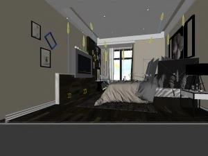 bedroom - contemporary - 9431 3D Model