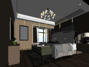 bedroom - modern style - 9432 3D 模型