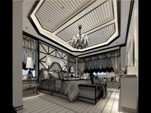 bedroom - modern style -9433 3D Model