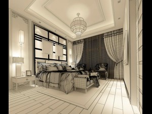 bedroom - contemporary - 9434 3D मॉडल