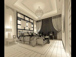 bedroom - contemporary - 9434 3D Model