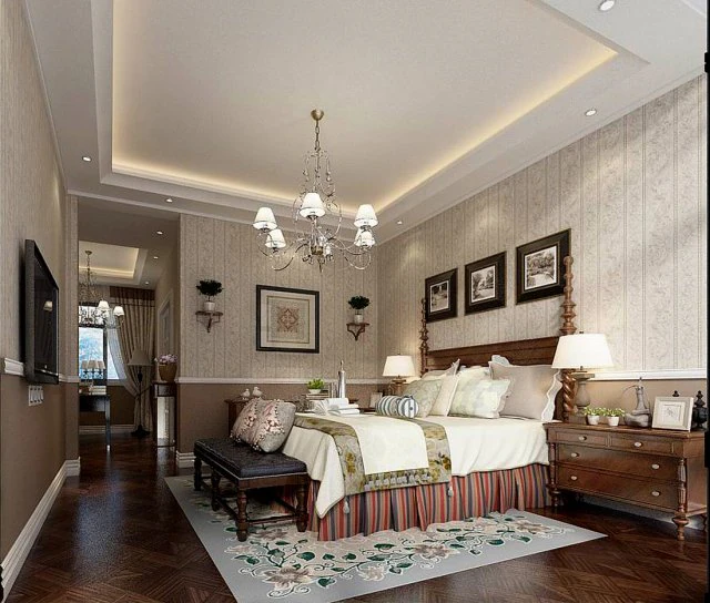 bedroom - modern style-9435 3D Model .c4d .max .obj .3ds .fbx .stl .blend 