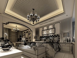 bedroom - modern style - 9436 3D मॉडल