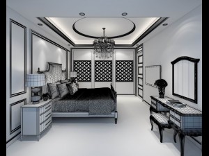 bedroom - modern style - 9440 3D मॉडल