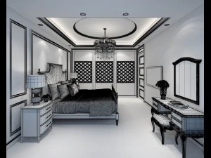 bedroom - modern style - 9440 3D Model