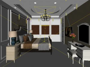 bedroom - modern style - 9440 3D Model