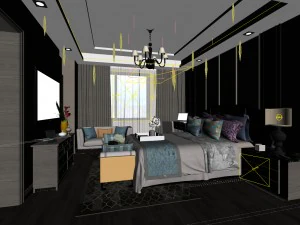 bedroom - modern style -9441 3D Model
