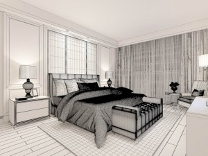 bedroom - modern style -9442 3D Model
