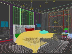 bedroom - modern style -9442 3D Model