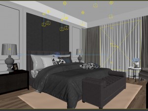 bedroom - modern style -9442 3D Model