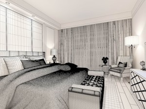 bedroom - modern style -9442 3D Model
