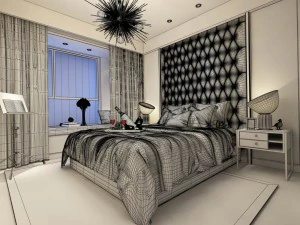 bedroom - modern style -9443 3D Model