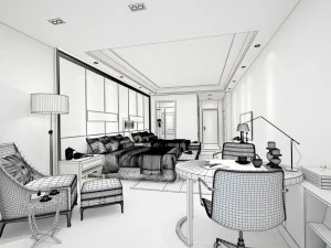 bedroom - modern style -9446 3D Model