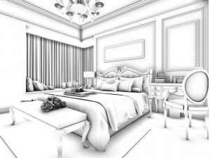 bedroom - modern style - 9448 3D Modell