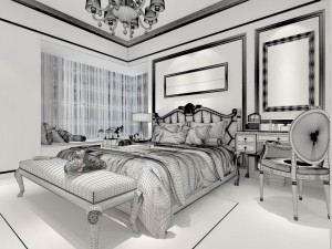 bedroom - modern style - 9448 3D Modell