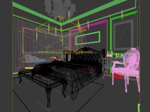 bedroom - modern style - 9448 3D Modell