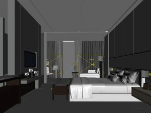 bedroom - modern style -9452 3D Model