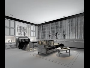 bedroom - modern style -9454 3D Model