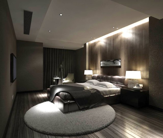 bedroom - modern style -9456 Modèle 3D .c4d .max .obj .3ds .fbx .stl .blend 