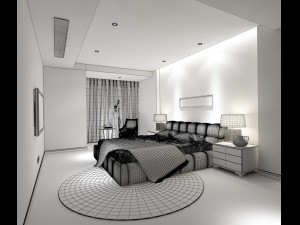 bedroom - modern style -9456 Modèle 3D