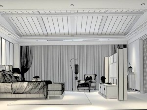 bedroom - chinese style -9401 3D Model