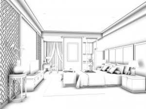 bedroom - chinese style -9403 3D Model