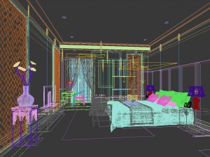 bedroom - chinese style -9403 3D Model